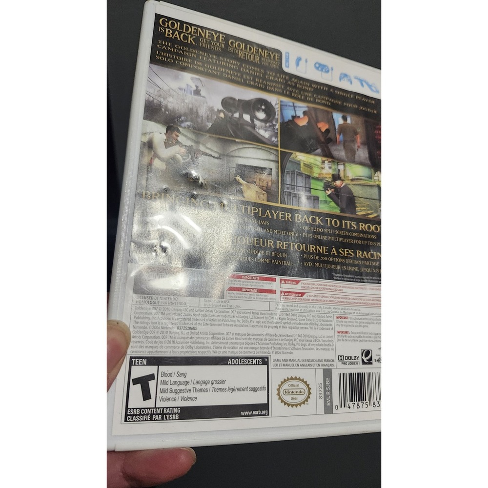 GoldenEye 007 (Nintendo Wii,‎ 2010) James Bond CIB Complete with Manual - Tested - Picture 3 of 4